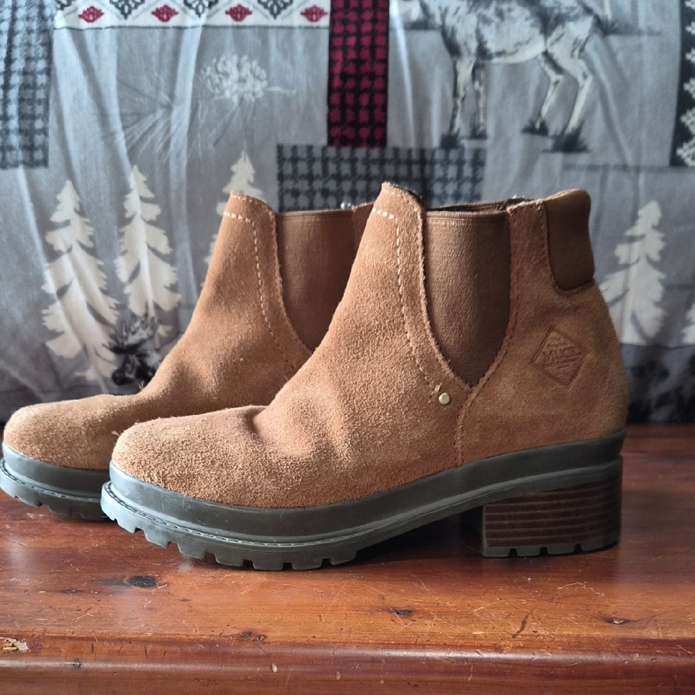 Brown Suede Ankle Boots